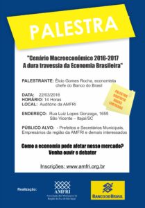 Read more about the article Últimas vagas para a palestra gratuita Cenário Macroeconômico 2016-2017