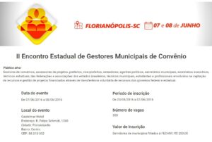 Read more about the article 2º Encontro Estadual de Gestores Municipais de Convênios acontece na próxima semana