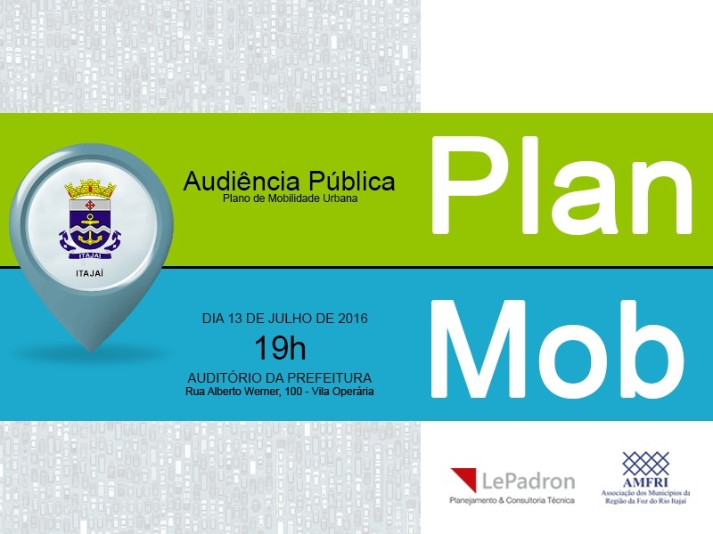 You are currently viewing Acontece hoje a apresentação do Plano de Mobilidade Urbana de Itajaí