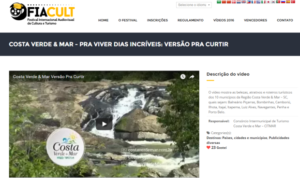 Read more about the article Vote e ajude a classificar o Vídeo da Costa Verde & Mar para Festival Internacional