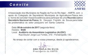 Read more about the article AMFRI mobiliza mais de 500 pessoas do setor pesqueiro de SC para encontro com Secretário Nacional