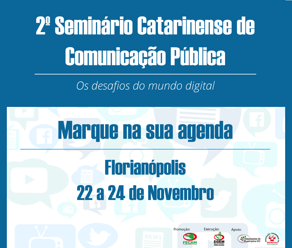 You are currently viewing Desafios e cases de comunicação pautam Seminário Catarinense que acontece em novembro