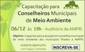 Read more about the article Conselheiros Municipais do Meio Ambiente da região participam de capacitação