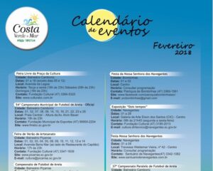 Read more about the article Confira o Calendário de Eventos de Fevereiro da Região Turística Costa Verde & Mar