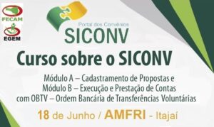 Read more about the article Curso sobre Programa SICONV que seria dia 4 é adiado para o dia 18