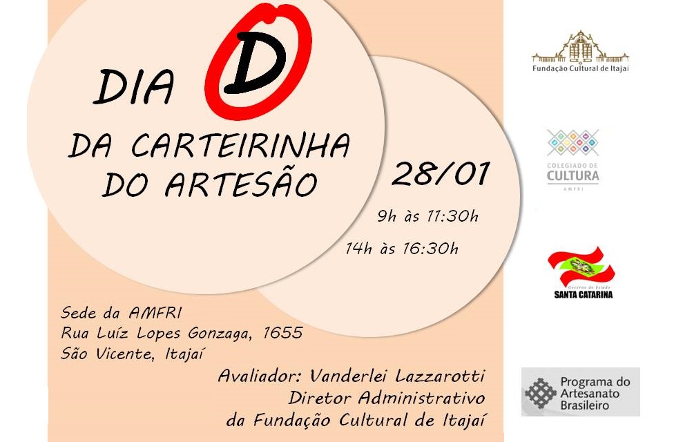 You are currently viewing Dia “D” da Carteirinha do Artesão acontece na AMFRI no próximo dia 28