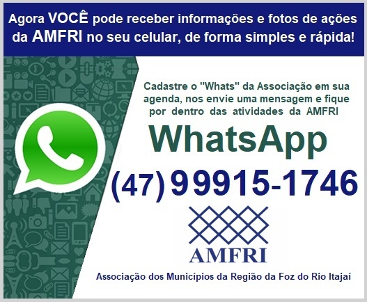 Read more about the article Associação conta com novo canal de comunicação “WhatsApp AMFRI”