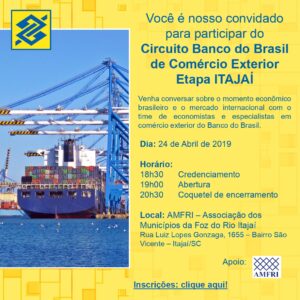 Read more about the article Banco do Brasil promove debate sobre atual cenário econômico brasileiro no auditório da AMFRI