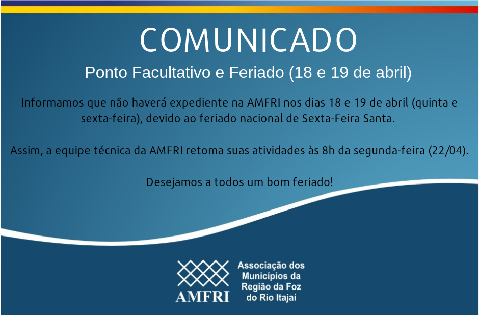 You are currently viewing COMUNICADO: Ponto Facultativo e Feriado