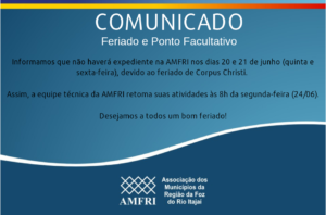 Read more about the article COMUNICADO: FERIADO E PONTO FACULTATIVO