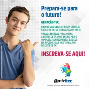 Read more about the article AMFRITEC abre inscrições para cursos de tecnologia