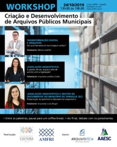 Read more about the article Colegiado de Cultura promove Workshop sobre Arquivos Públicos Municipais