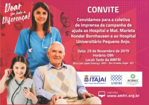 Read more about the article AVISO DE PAUTA: Lançamento de campanha em prol dos hospitais de Itajaí