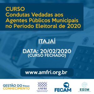 Read more about the article AMFRI promove curso de condutas vedadas para servidores públicos da região