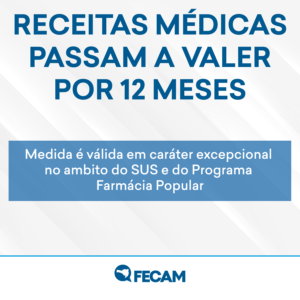 Read more about the article PRORROGAÇÃO DA ACEITAÇÃO DE RECEITAS MÉDICAS