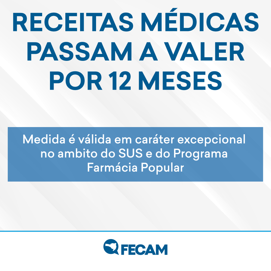 You are currently viewing PRORROGAÇÃO DA ACEITAÇÃO DE RECEITAS MÉDICAS