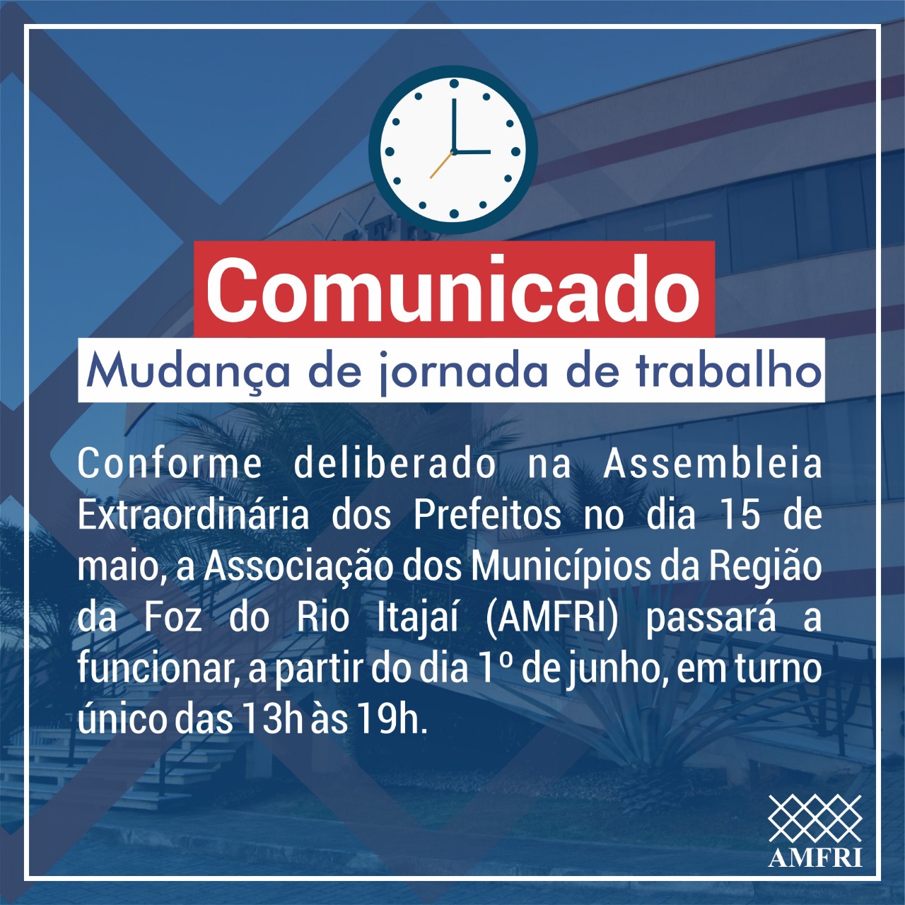 You are currently viewing COMUNICADO – mudança de jornada de trabalho