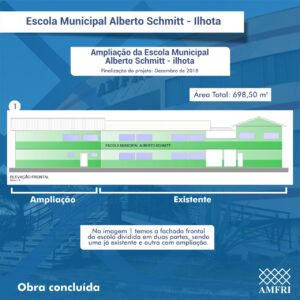 Read more about the article Ampliação da Escola Municipal Alberto Schmitt – Ilhota