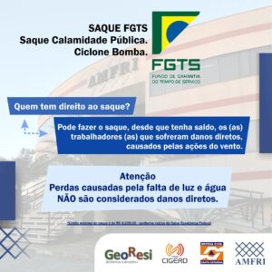 Read more about the article Trabalhadores atingidos pelo ciclone bomba: o que fazer para sacar o FGTS?