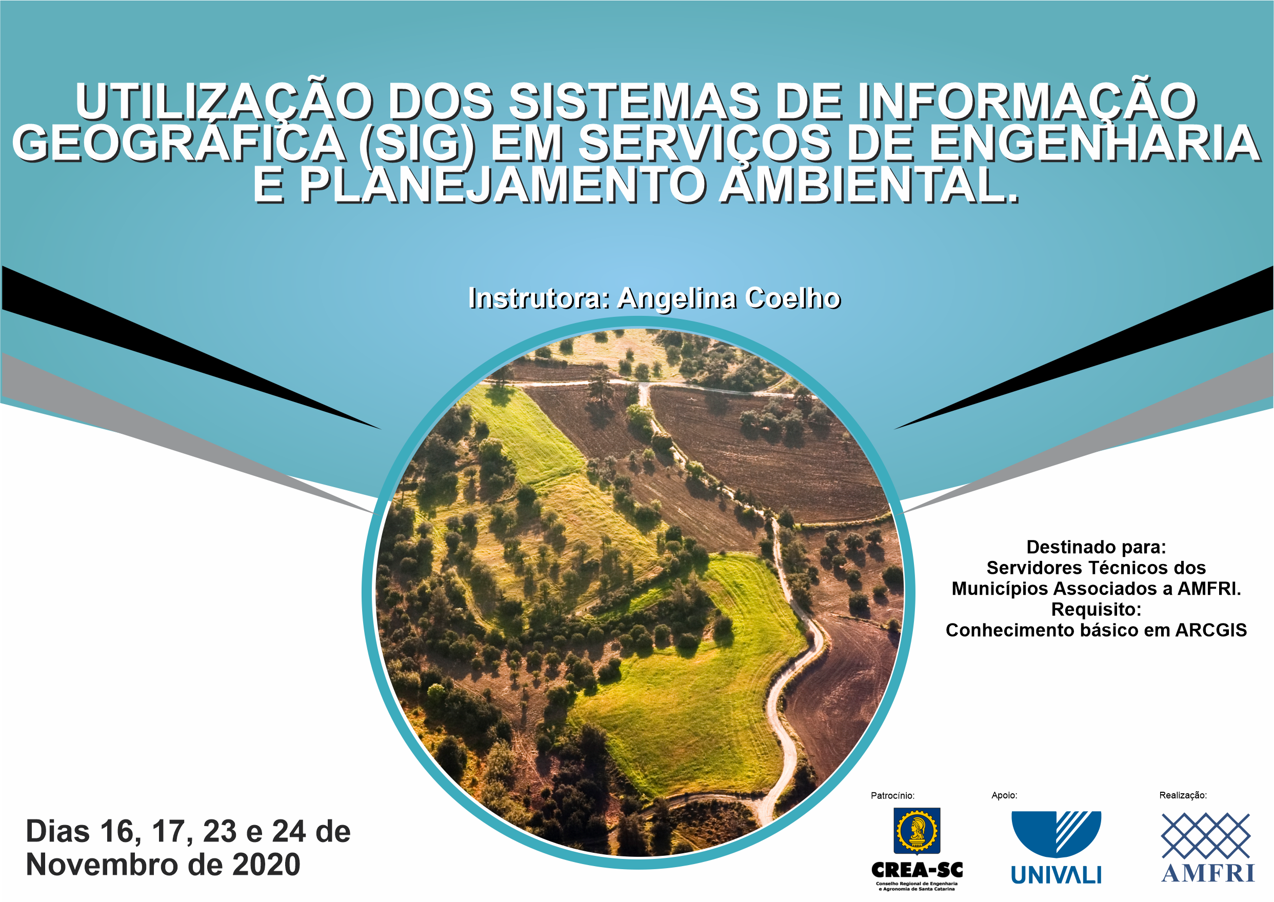 You are currently viewing Inscrições abertas aos servidores públicos para curso de Utilização de Sistemas de Informação Geográfica em serviços de engenharia