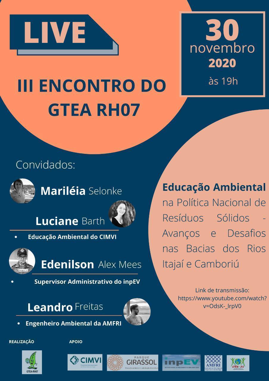 You are currently viewing Engenheiro Ambiental da AMFRI participa de Encontro do Grupo de Trabalho de Educação Ambiental nesta segunda-feira (30)