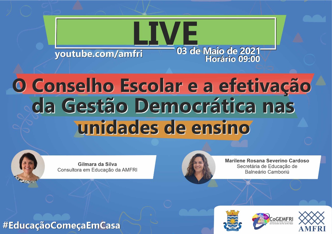 You are currently viewing Em parceria com a AMFRI, Educação de Balneário Camboriú promove live na próxima segunda-feira (3)