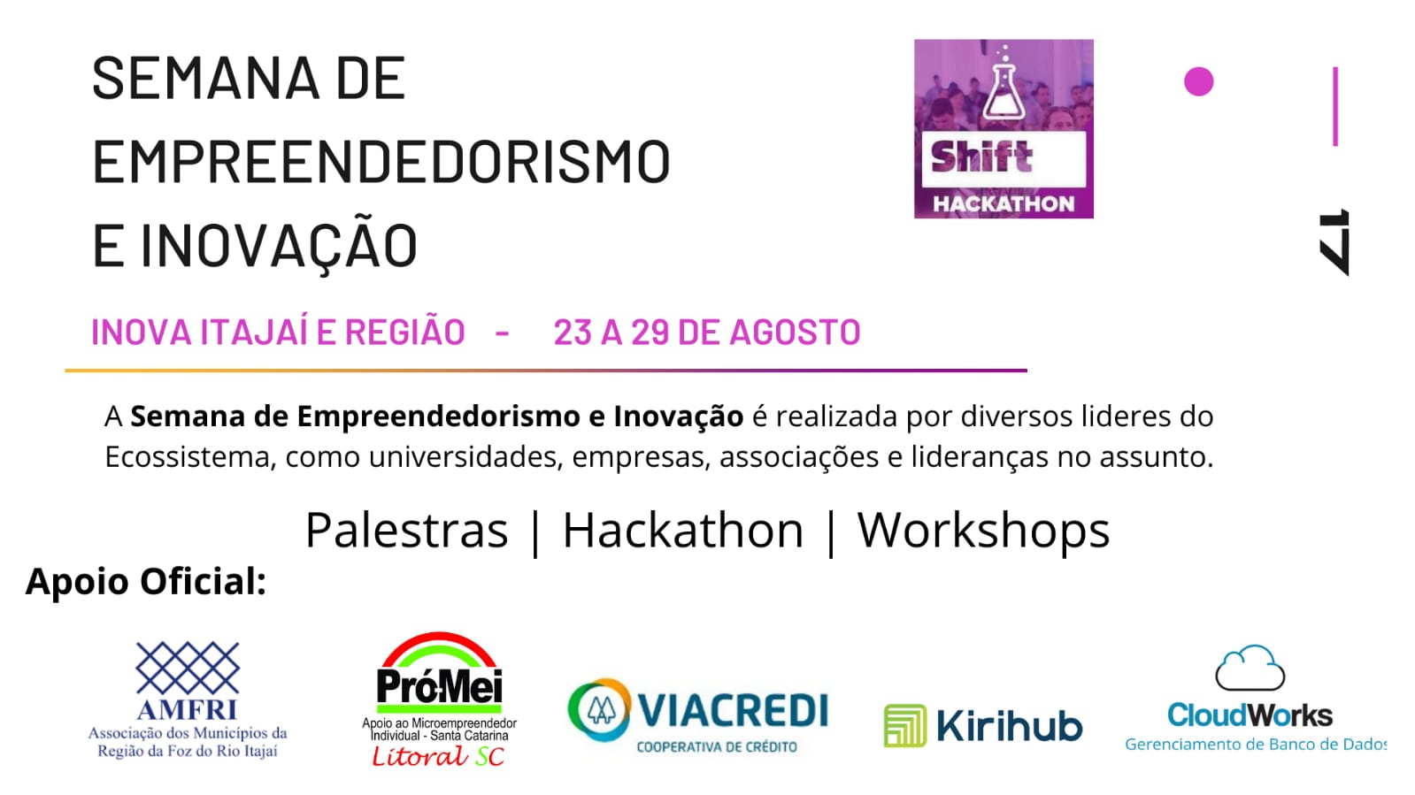 You are currently viewing Semana de Empreendedorismo e Inovação acontece do dia 23 a 29 de agosto de forma online