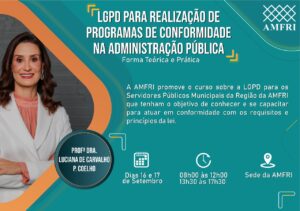 Read more about the article AMFRI promove curso sobre a Lei Geral de Proteção de Dados Pessoais