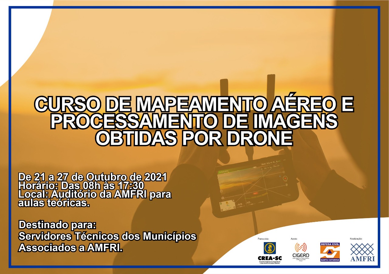 You are currently viewing Inscrições abertas aos servidores públicos para curso de Mapeamento Aéreo e Processamento de Imagens Obtidas por Drone