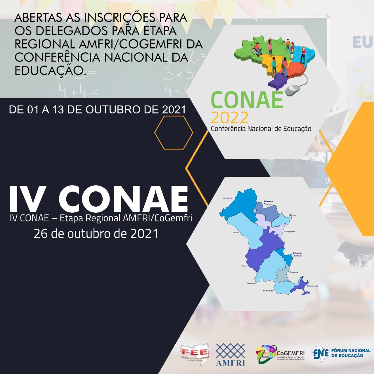 You are currently viewing Inscrições PRORROGADAS para os Delegados da Etapa Regional Amfri/CoGemfri da Conae