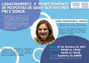 Read more about the article AMFRI e CIS-AMFRI promovem curso sobre cadastramento e monitoramento de propostas da Saúde nos sistemas FNS e SISMOB