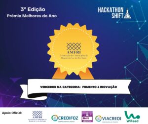 Read more about the article AMFRI ganha Prêmio Melhores do Ano Comunidade de Inovação Hackathon Shift