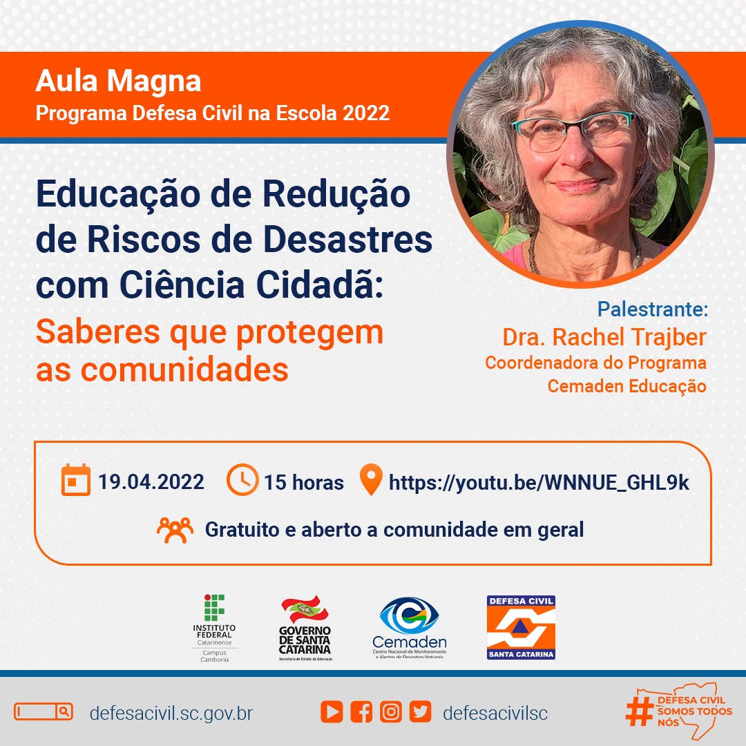 You are currently viewing Aula Magna do Curso EaD do Programa Defesa Civil na Escola 2022