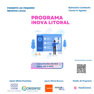 Read more about the article Programa Inova litoral – HACK INOVA 2022 Turma 5 Balneário Camboriú – On-Line