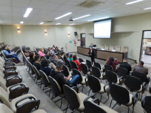 Read more about the article Coordenadora de Projetos da Agência da ONU para as Migrações realiza reunião com Colegiado de Assistência Social