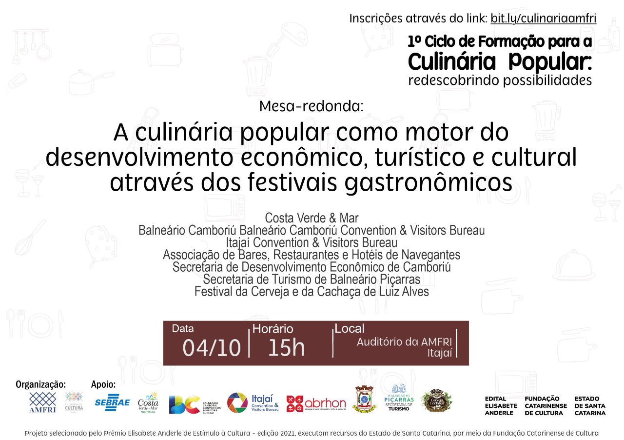 You are currently viewing Colegiado de cultura promove mesa-redonda com organizadores de festivais gastronômicos da região