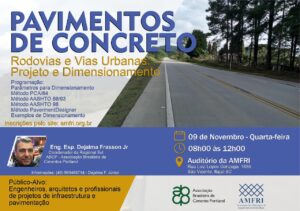 Read more about the article AMFRI promove curso sobre o Pavimento de Concreto em parceria com a ABCP