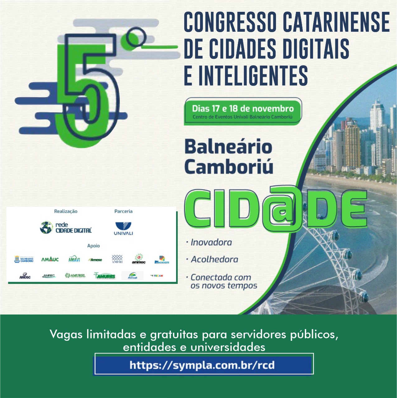 You are currently viewing 5º Congresso Catarinense de Cidades Digitais e Inteligentes reúne Prefeituras em Balneário Camboriú