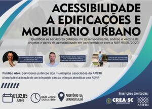 Read more about the article Inscrições abertas aos servidores públicos para curso de Acessibilidade a Edificações e Mobiliário Urbano – NBR 9050/2020