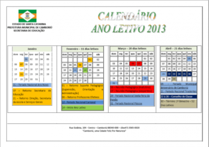 Read more about the article Secretaria de Educação de Camboriú divulga calendário letivo