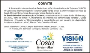 Read more about the article Convite IV Seminário de Comunicacao e Turismo