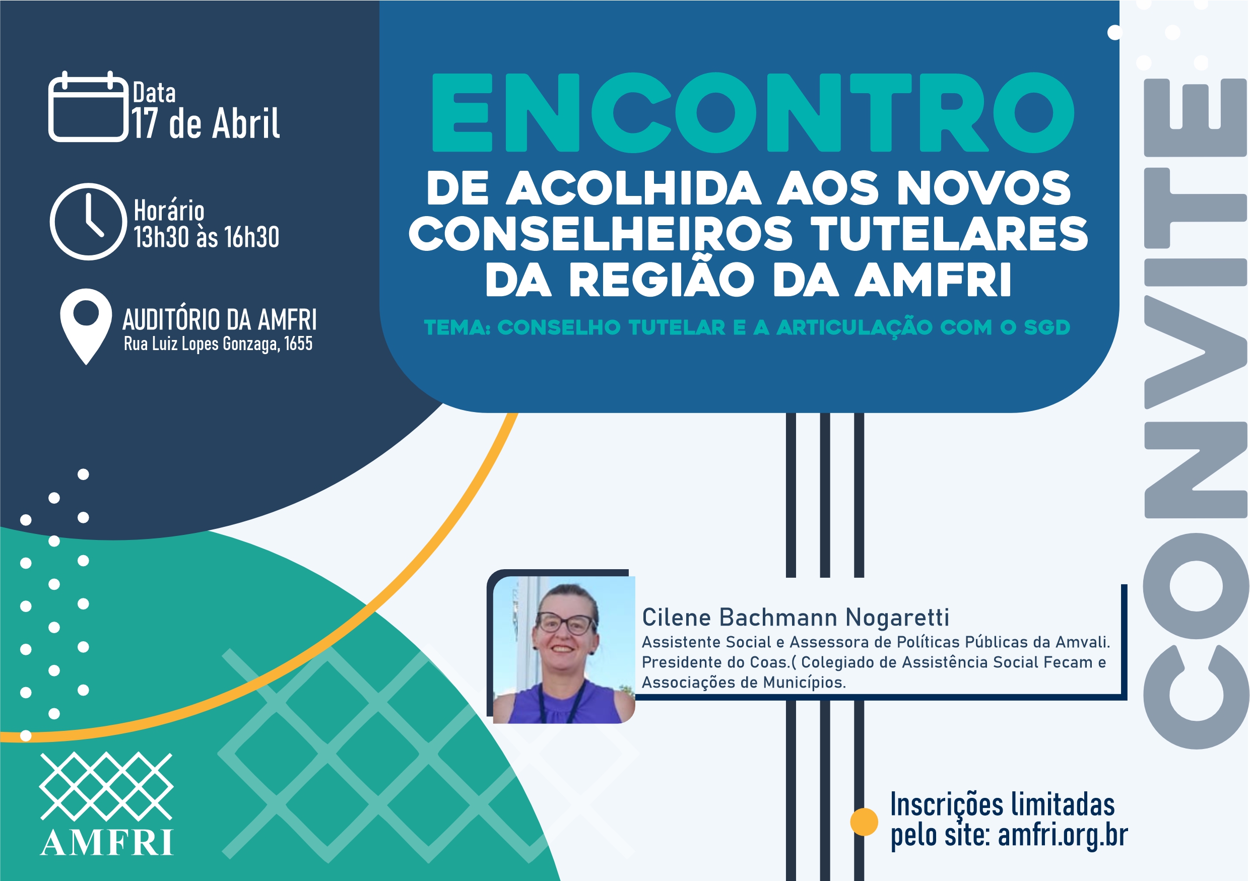 Read more about the article Inscrições abertas para o Encontro de Acolhida aos Novos Conselheiros Tutelares da Região da AMFRI