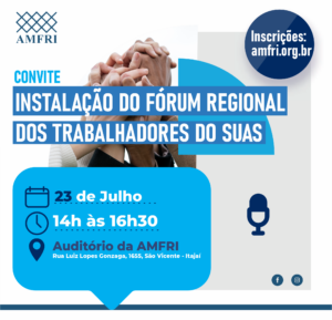 Read more about the article Instalação do Fórum Regional dos Trabalhadores do Suas