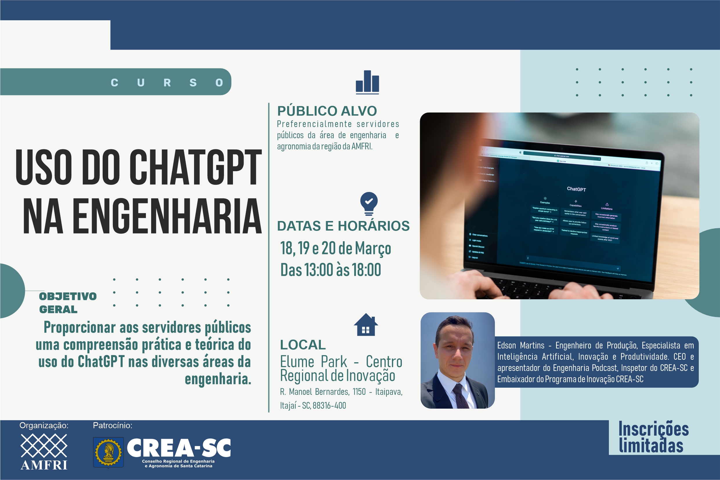 You are currently viewing Inscrições abertas para o curso “Uso do ChatGPT na Engenharia”